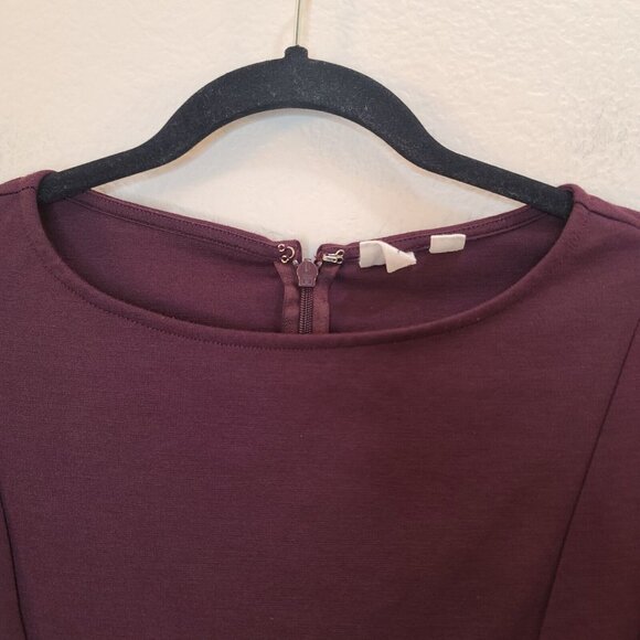 Gap Dress Womens Size 00 Vamp Red Ponte Knit Fit & Flare Casual Cocktail Party - Picture 3 of 12